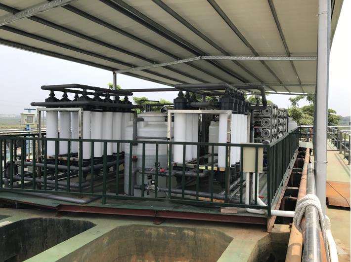 惠州五金電鍍廠1200T/D中水回用超濾系統